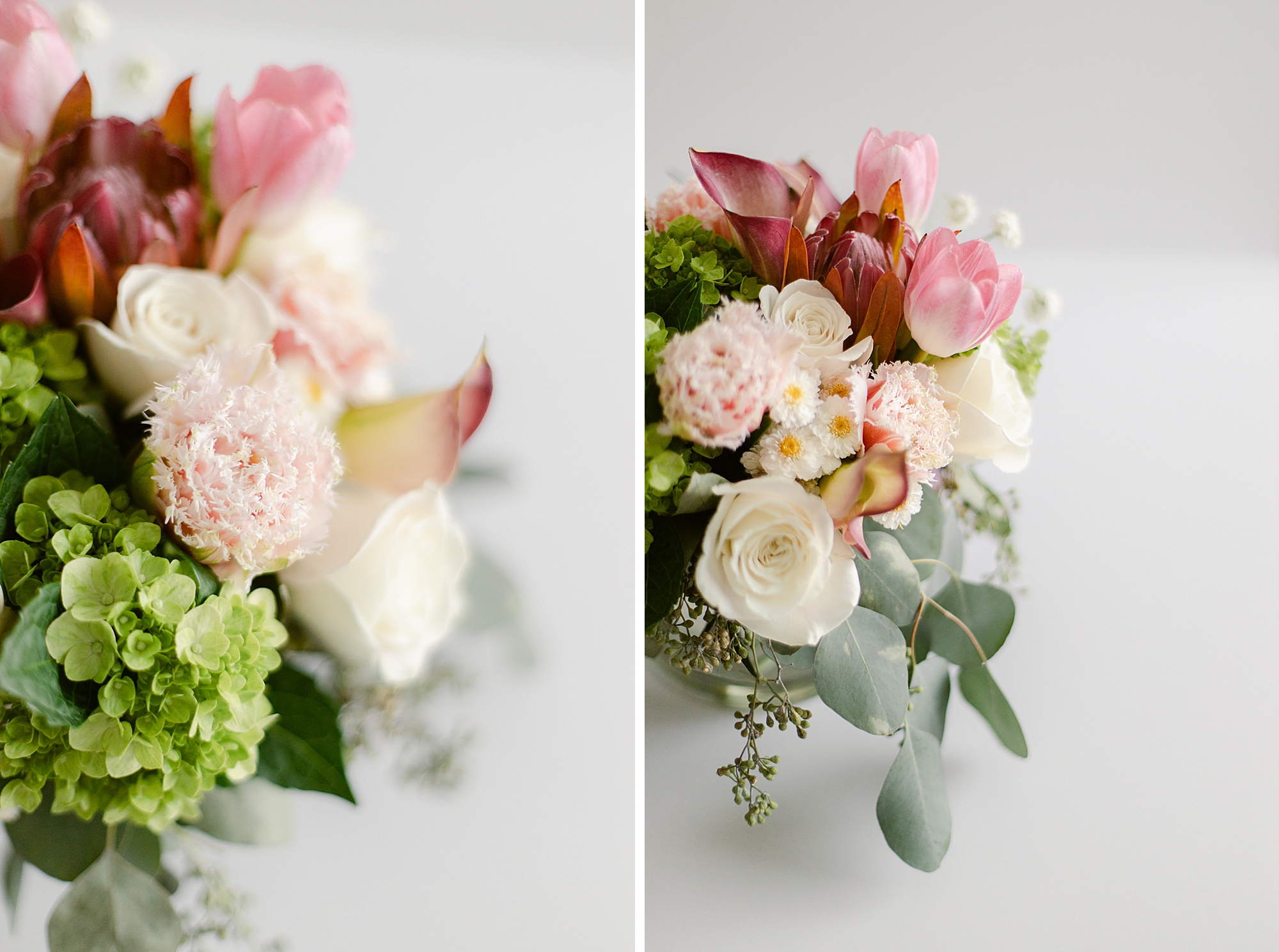 2021 Spring Bouquet of soft pink flowers by The Flower Shop at Castle Pines and photographed by Brenda Landrum
