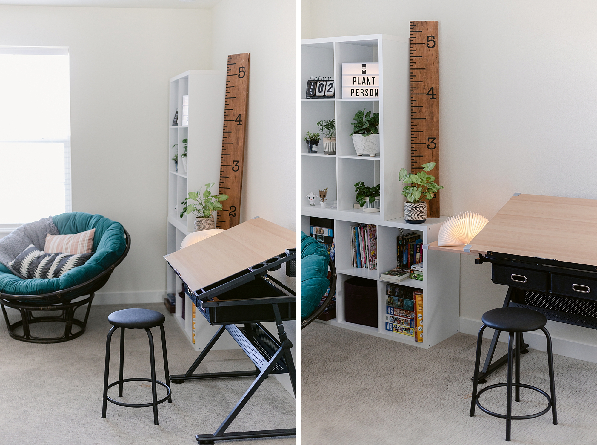 Teenager home art studio