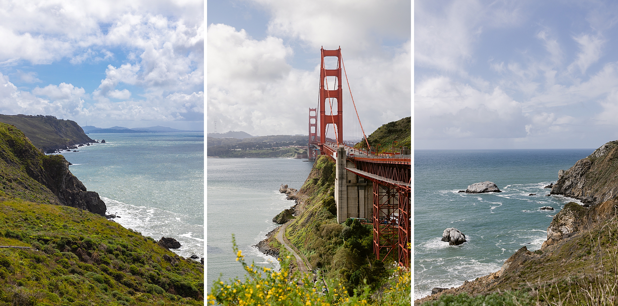 San Francisco, California view of the Golden Gate Bridge and California Coast by Brenda Landrum Photographer