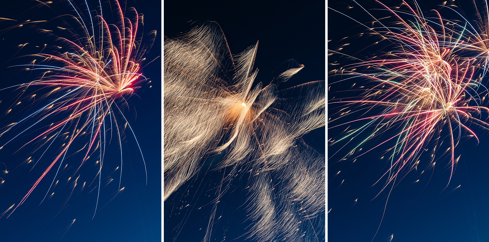 All the beautiful flowers blooming and 4th of July fireworks on the farm.