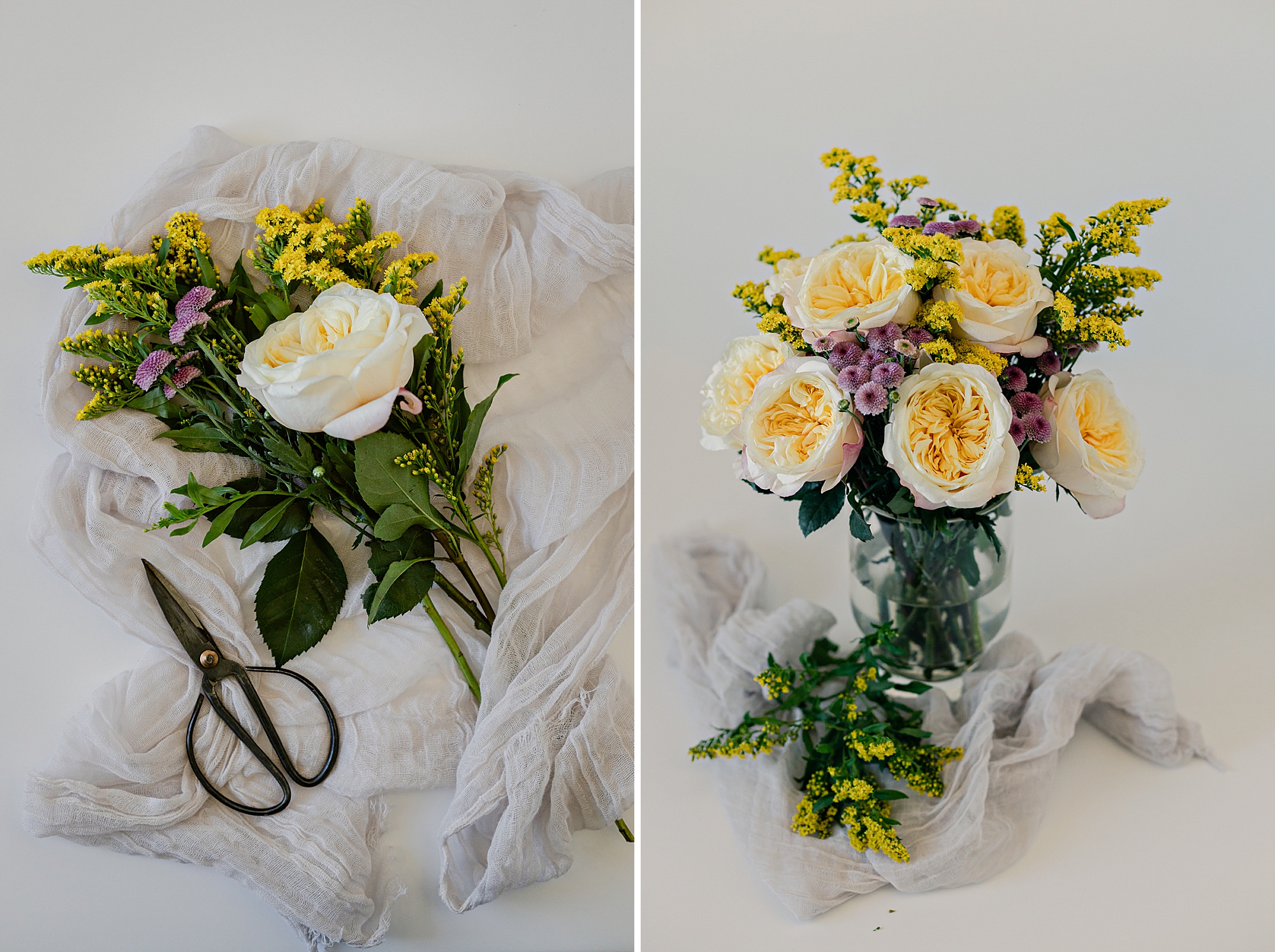 Garden Rose bouquet and details, Fine Art Photography by Brenda Landrum