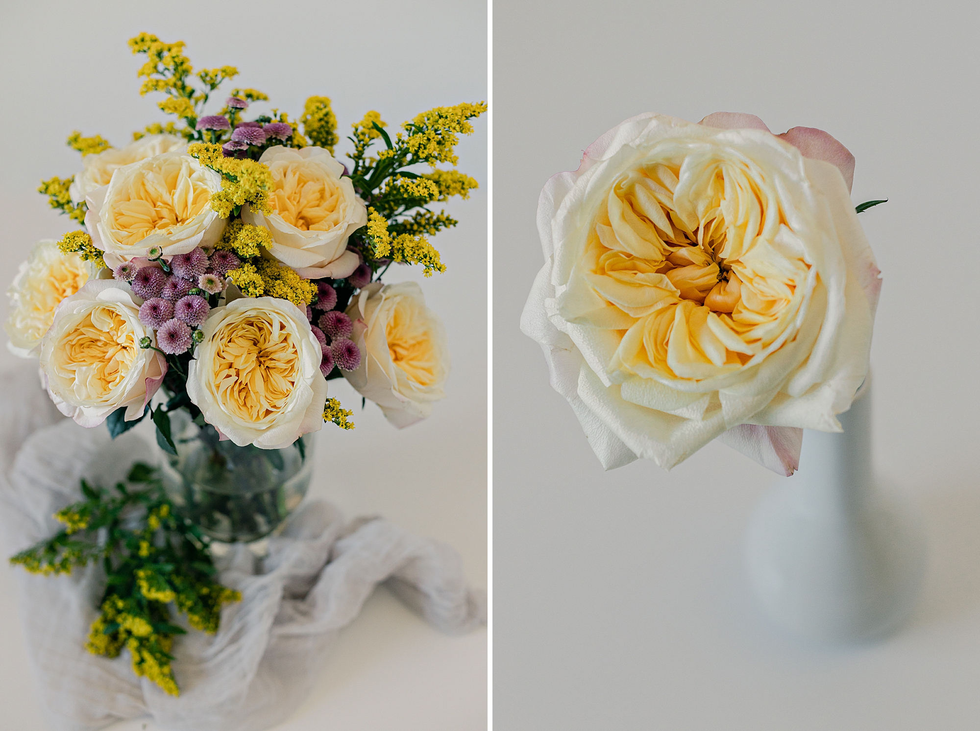 Garden Rose bouquet and details, Fine Art Photography by Brenda Landrum